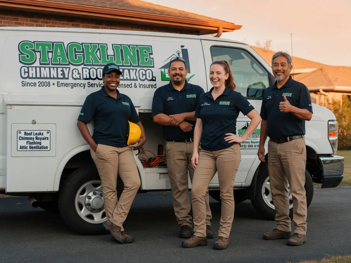 Chimney flashing repair company in Bixby, OK